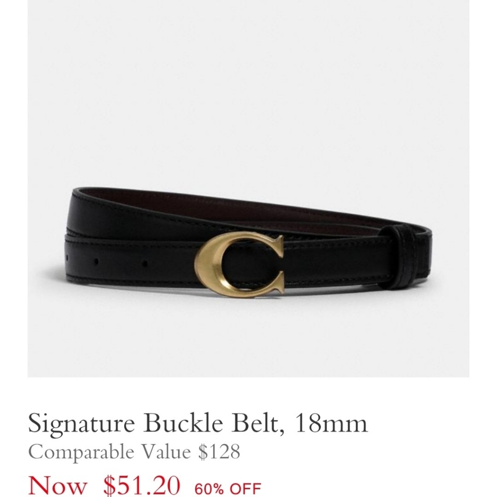 Coach Belt